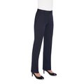 Pantalón de corte recto para mujer Navy Pin Dot 18 UK