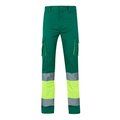Pantalón elástico con bandas reflectantes Verde 4Xl