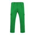 Pantalón largo laboral con cintura ajustable y bolsillos Verde Jardín 54
