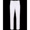 Pantalón de lino con cordón y bolsillos Washed White 40 Fr