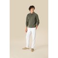Pantalón de lino con cordón y bolsillos