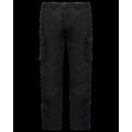 Pantalón multibolsillos algodón elastano envejecido Black 38 FR