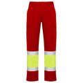 Pantalón multibolsillos alta visibilidad ROJO LABORAL/AMARILLO FLÚOR 38