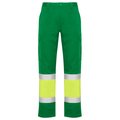 Pantalón multibolsillos alta visibilidad VERDE JARDÍN/AMARILLO FLÚOR 56