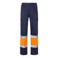 Pantalón multibolsillos con bandas reflectantes Azul Marino 5Xl