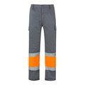 Pantalón multibolsillos con bandas reflectantes Gris 5Xl