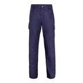 Pantalón multibolsillos con cintura elástica Azul 64