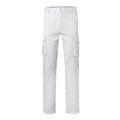 Pantalón multibolsillos elástico y ajustado Blanco 42