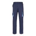 Pantalón sarga multibolsillos bicolor Azul Marino 48