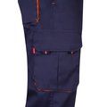 Pantalón sarga multibolsillos bicolor
