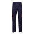Pantalón sarga multibolsillos bicolor
