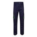 Pantalón sarga multibolsillos bicolor