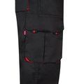 Pantalón sarga multibolsillos bicolor