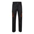 Pantalón sarga multibolsillos bicolor