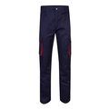 Pantalón sarga multibolsillos bicolor