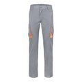 Pantalón sarga multibolsillos bicolor