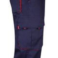 Pantalón sarga multibolsillos bicolor