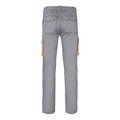 Pantalón sarga multibolsillos bicolor