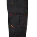 Pantalón sarga multibolsillos bicolor