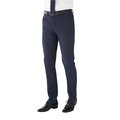 Pantalón slim lavable a máquina Navy Pin Dot 28 Uk