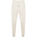 Pantalón Unisex Bajo con Puño y Cintura Elástica BLANCO VINTAGE 3XL