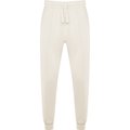 Pantalón Unisex Bajo con Puño y Cintura Elástica BLANCO VINTAGE 3XL