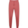 Pantalón Unisex Bajo con Puño y Cintura Elástica ROJO CRISANTEMO 2XL