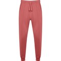 Pantalón Unisex Bajo con Puño y Cintura Elástica ROJO CRISANTEMO M