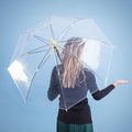 Paraguas Antiviento Transparente 100cm