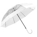 Paraguas Automático 98cm copa Transparente Blanco