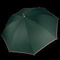 Paraguas clásico mástil de madera Bottle Green / Beige