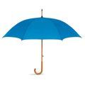 Paraguas con mango de madera personalizado apertura automática Azul Royal