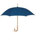 Paraguas manual con mango de madera Azul