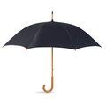 Paraguas manual con mango de madera Negro