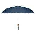 Paraguas plegable personalizado de colores sobrios con funda Azul
