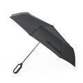 Paraguas plegable y resistente de 8 paneles con sistema antiviento Negro