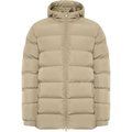 Parka acolchada Capucha fija con visera Arena Oscuro 3Xl