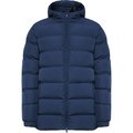 Parka acolchada Capucha fija con visera Marino M