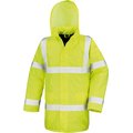 Parka alta viibilidad con capucha oculta Fluorescent Yellow S