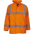 Parka alta visibilidad impermeable con capucha Hi Vis Orange XL