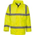 Parka alta visibilidad impermeable con capucha Hi Vis Yellow 4XL