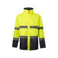 Parka con bandas reflectantes y capucha Gris 4Xl