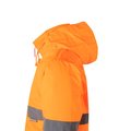 Parka con bandas reflectantes y capucha