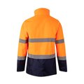 Parka con bandas reflectantes y capucha