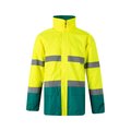 Parka con bandas reflectantes y capucha
