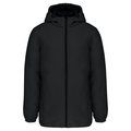 Parka con capucha y tejido hidrófugo Black Xxl