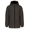Parka con capucha y tejido hidrófugo Dark Grey L