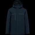 Parka impermeable con capucha y forro polar Navy L