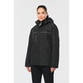 Parka impermeable con capucha y forro polar