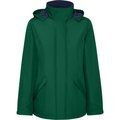 Parka impermeable para mujer Verde Botella S